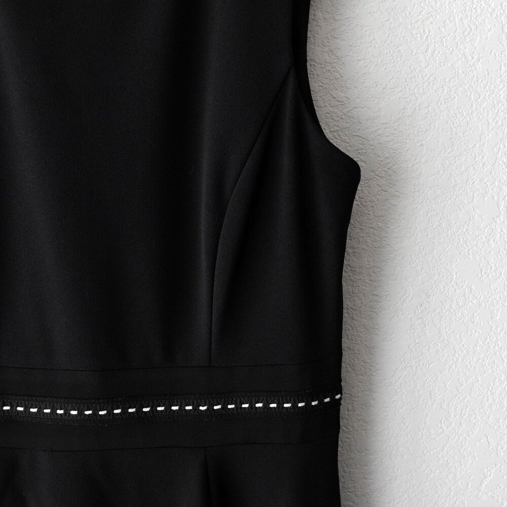 Calvin Klein Dress Size 12 Black Sleeveless Classic Fit & Flare LBD - Picture 3 of 6
